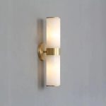 modern sutton linear alabaster wall sconce