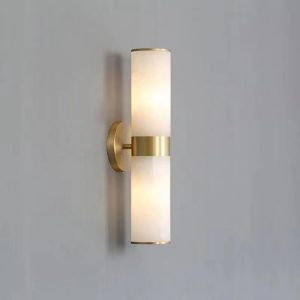 Home modern sutton linear alabaster wall sconce