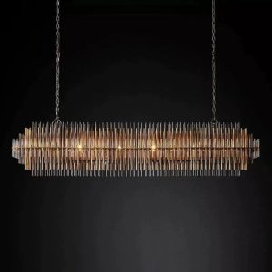 serein rectangular chandelier 54"