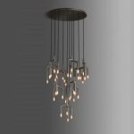 sillage 10 light cirular chandelier