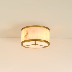 small upsala alabaster flush mount ceiling light