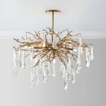 teardrop 7 light chandelier