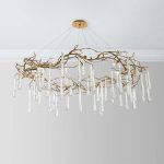teardrop round chandelier