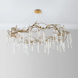 teardrop round chandelier
