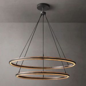yeelen 2 tier round chandelier 60"