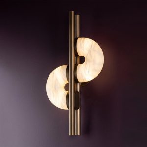 Home modern alabaster global wall light